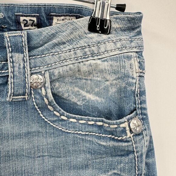 MISS ME Woman's  Signature Skinny blue denim Jean Sz‎ 27 - Picture 7 of 10